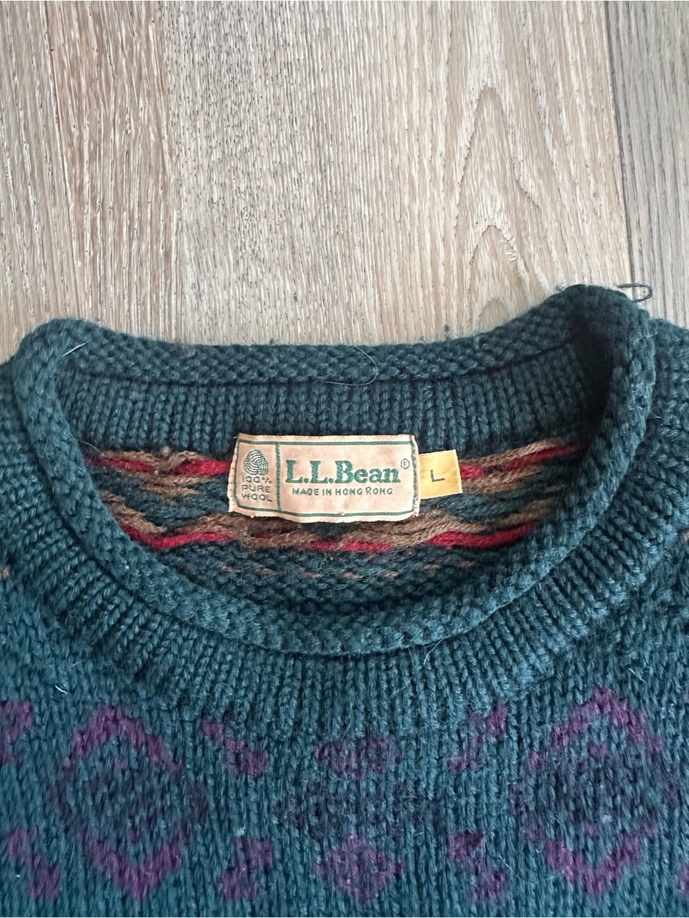 L.L. Bean Vintage Wool Sweater - Picture 2 of 5